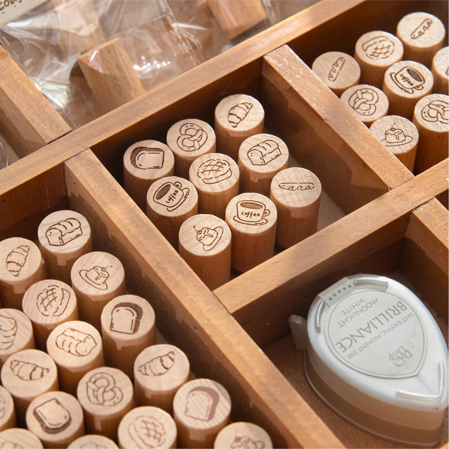 1 قطعة خمر القهوة الخبز خشبية المطاط ختم زجاجة شكل ديكور ذاتي الصنع ألبومات سكرابوكينغ الخشب ختم اليومية مخطط القرطاسية