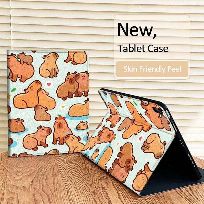 

Kapibara Cute Illustration For iPad Pro Air Mini 2 3 4 5 6 7 7th 8th 9th 10th 11th 10.2 9.7 10.5 10.9 11 13 Inch Tablet Case