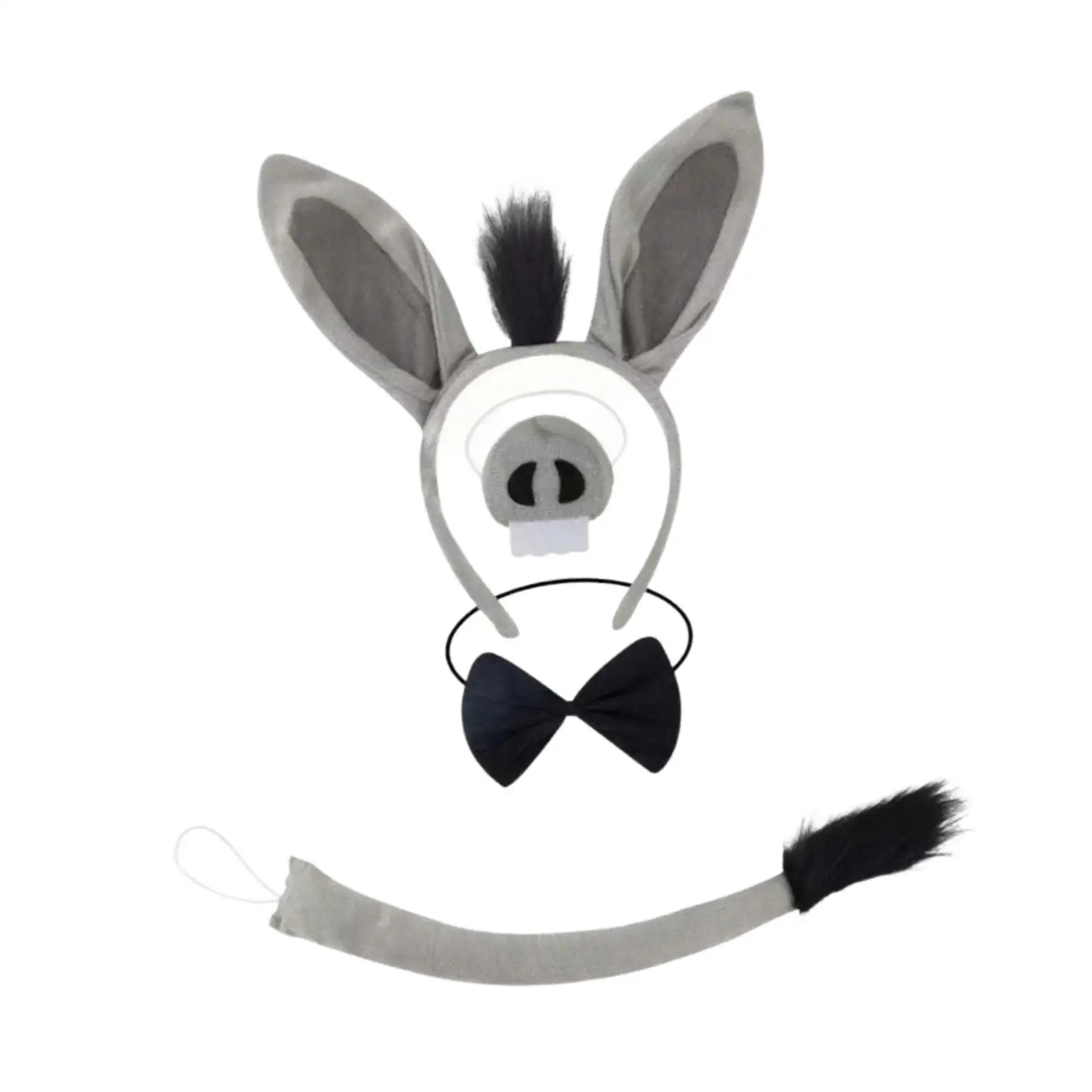 Donkey Costume Set Roles Play Cartoon Animal Costume Set for Christmas Holidays