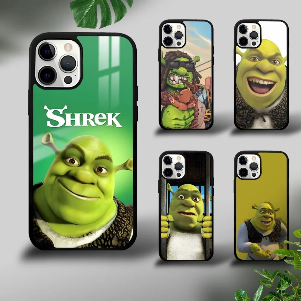 Cartoon Funny S-ShrekS Phone Case For iPhone 16 15 14 13 12 11 Pro Xs Max Mini Plus Celulares Hard Funda