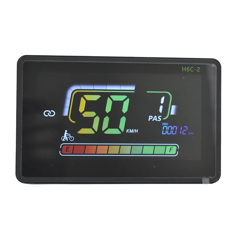 RISE-H6C-2 e-bike velocímetro bluetooth display lcd scooter elétrico painel medidor uart formountain bicicleta elétrica sm5pin