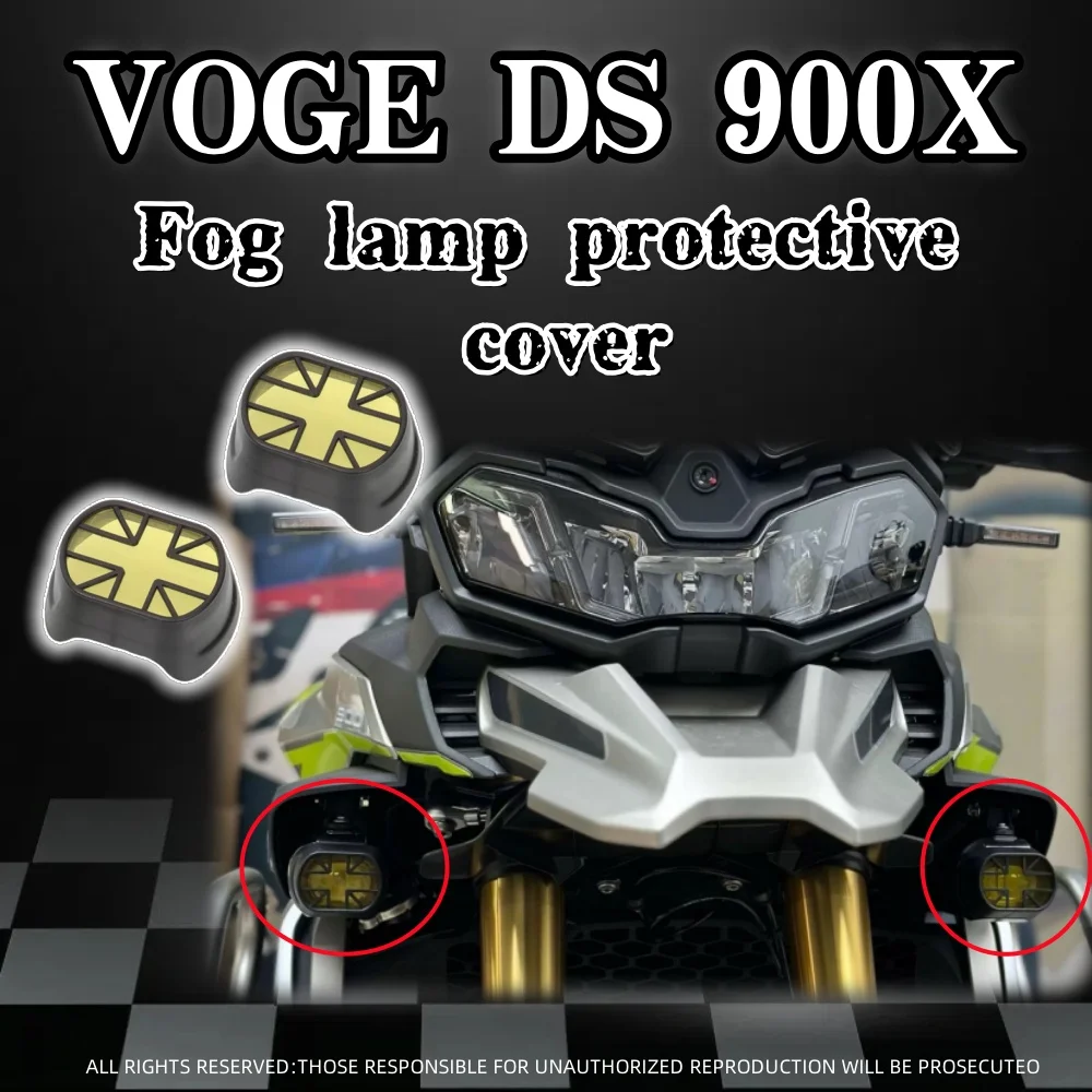 

For VOGE DS900X DS525X motorcycle modified front fog lamp protective cover spotlight cover fog lamp protective shell