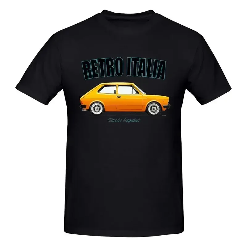 Fiat 127 Series 2 Retro Italia Classic Car Abarth Modified. Shirt T-shirt Tee Pop Novelty