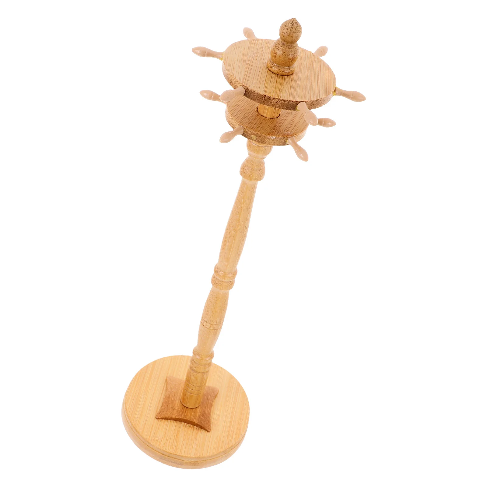 

Disc Pen Hanging Rack Brush Holder Display Stand for Craft Shows Wooden Disk Hanger