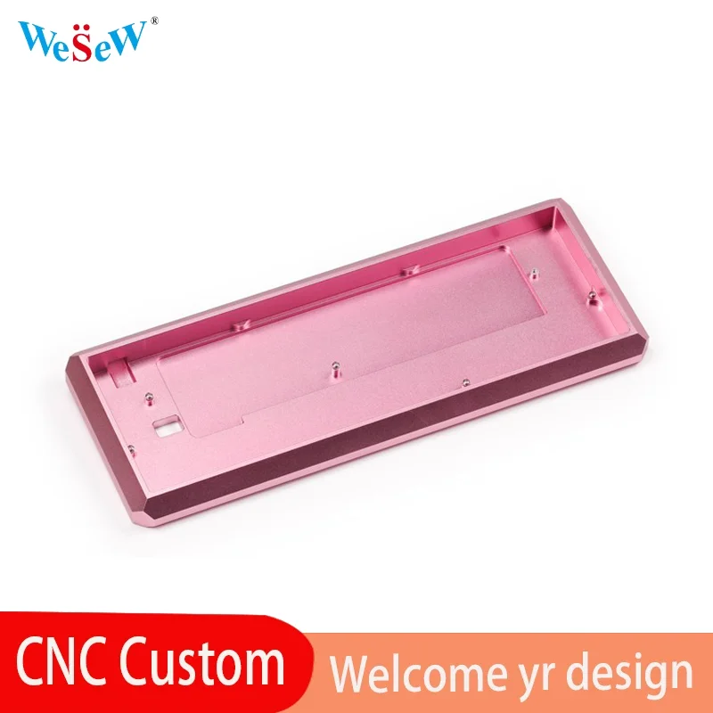 

WeSeW OEM фрезерный алюминиевый чехол для клавиатуры с ЧПУ, изготовленный на заказ корпус клавиатуры для любителей механических DIY