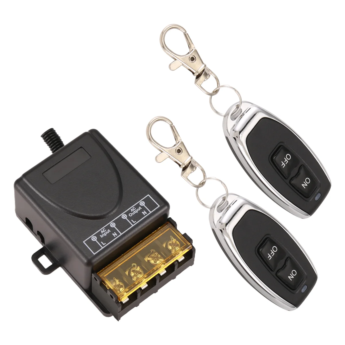 N88R AC 220V 30A 1CH 433MHz Wireless Remote Control Switch RF Relay Receiver + On/Off Transmitter for Electric Appliance Lamp