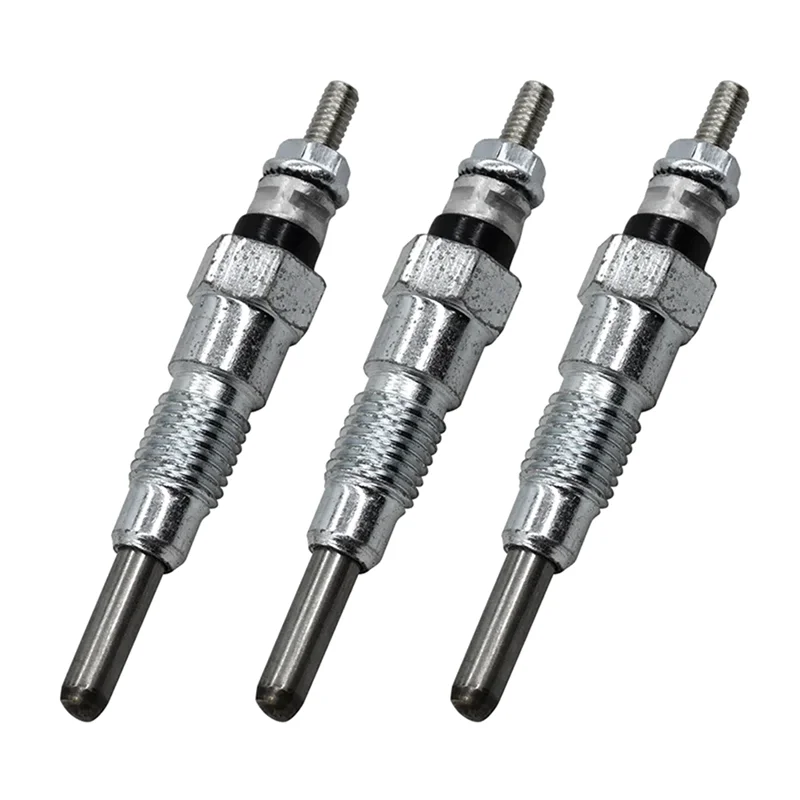 3PCS 15951-65510 1595165510 15951-65512 Engine Heater Glow Plugs 10mm for Kubota Engine D650 D750 D850 D950 D1102