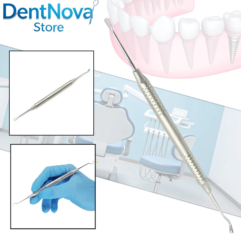 Dental Orthodontic Ligature Tie Placer Twirl-on Stainless Steel Arch Wire Ligation Ring Holder Dental Tool