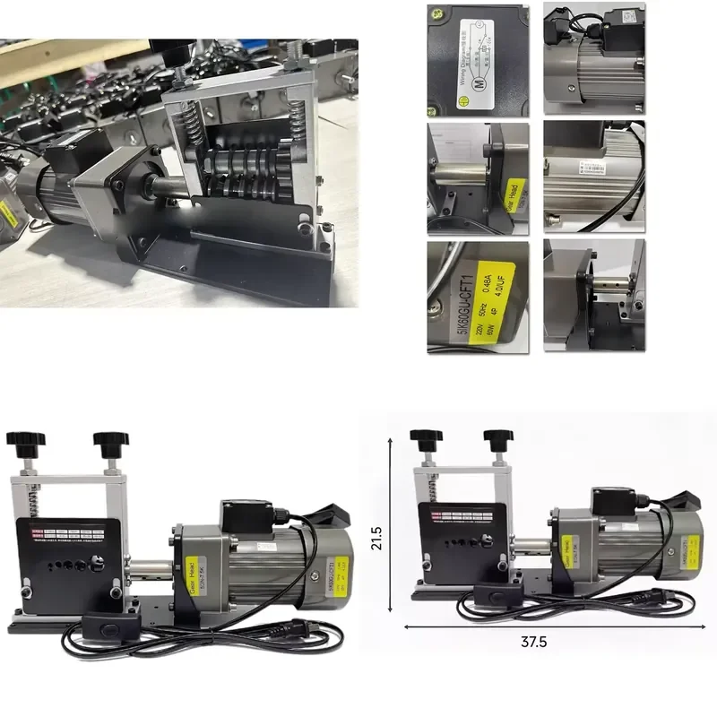 6-Hole 5-Blade Wire Stripper for 1-15mm Scrap Copper Wires, Cables & Wires Electric Adjustment-Free Wire Stripper 220V