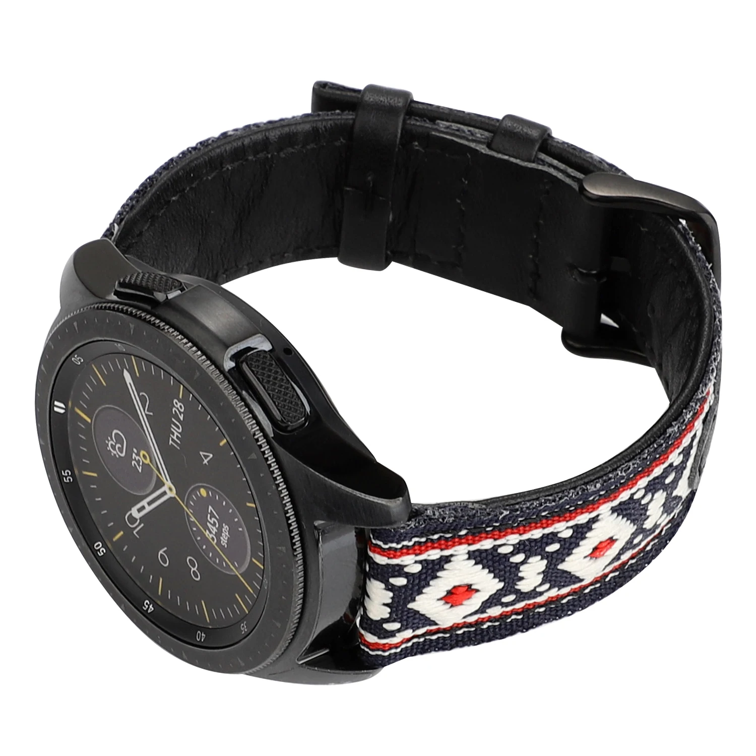 Ремешок в этническом стиле для смарт-часов, браслет из натуральной кожи, 20 мм 22 мм, для мужчин и женщин, Samsung Active