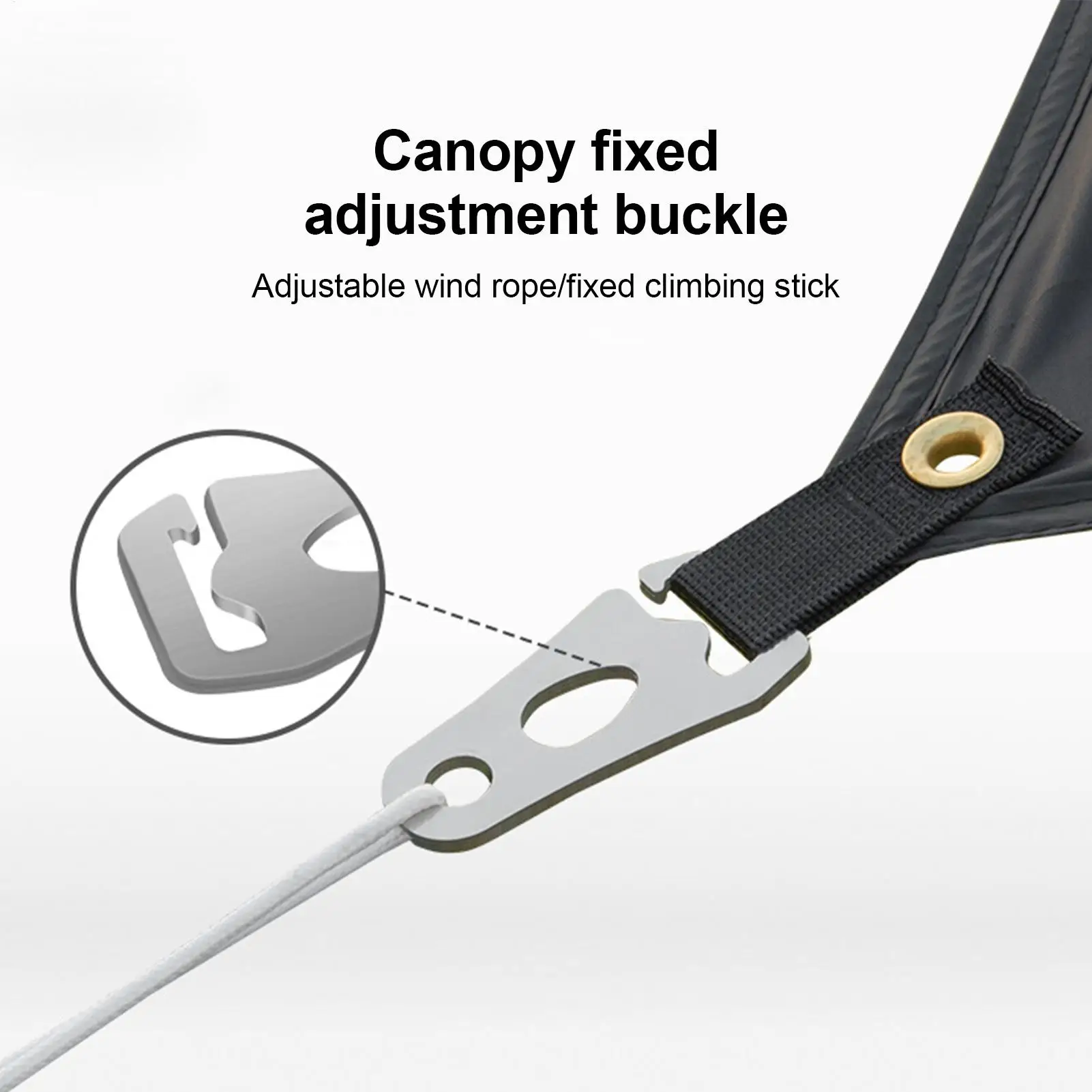 Seilspanner Zeltwindseil-Schnalle Spannseil Karabinerhaken Befestigungselement Campingzelt Abspannseil-Schnalle Outdoor
