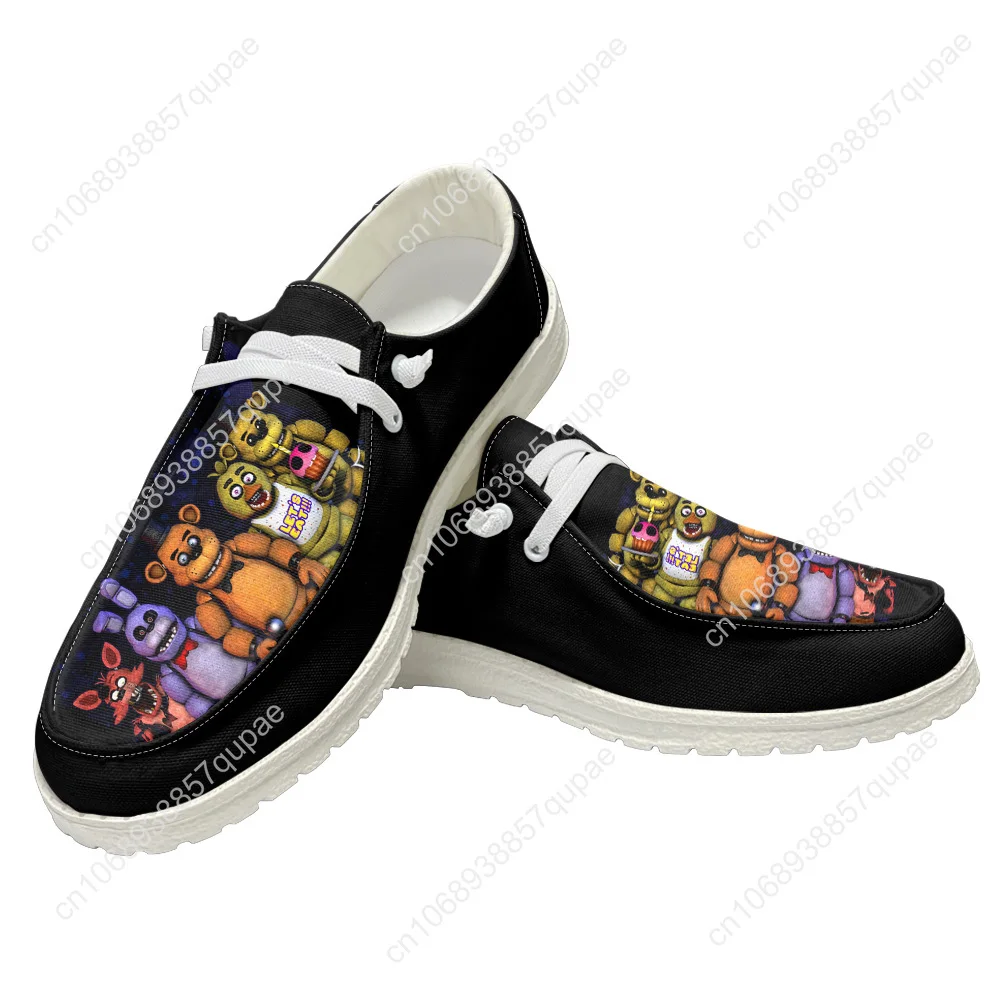 Fnaf F-Freddy At Game N-Nights F-Five Anime zapato plano informal transpirable zapatillas de deporte al aire libre Primavera Verano Otoño Invierno zapatos personalizados