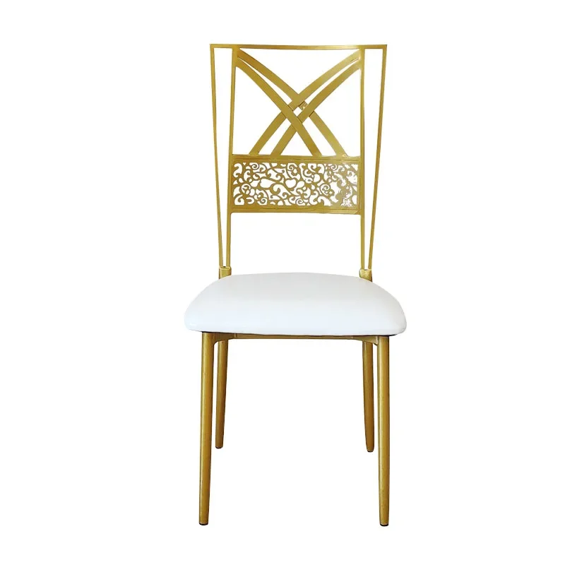 Wedding Bamboo Chair Banquet  Iron Aluminum Alloy Gold