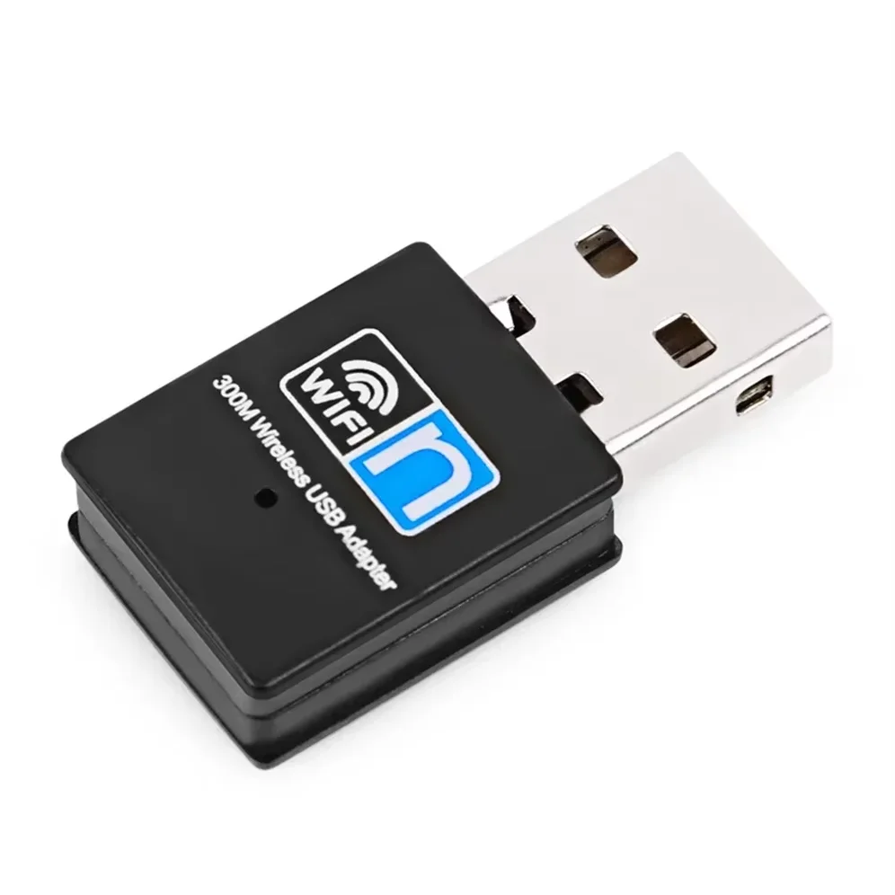 Mini 300Mbps USB Wireless WiFi Adapter 802.11n RTL8192 2.4GHz USB2.0 Network LAN Card for PC Desktop Computer Windows 7/8/10/11