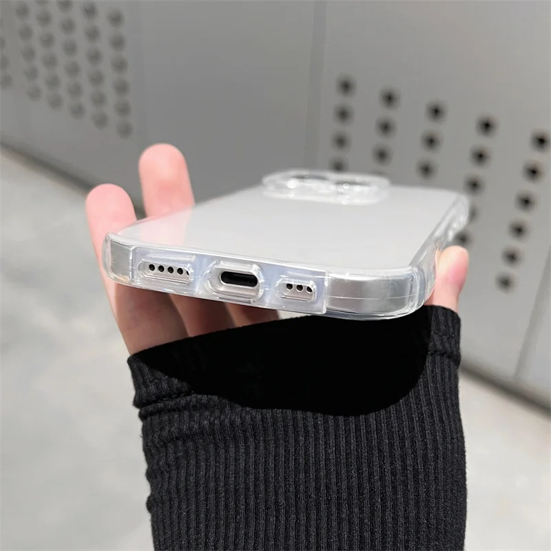 Niedliche Katze 3D-Ohren Transparente Handyhülle für iPhone 17 18 Pro Max Air 16 15 13 11 12 14 Plus Weiche Klare TPU-Rückabdeckung – Detail 16
