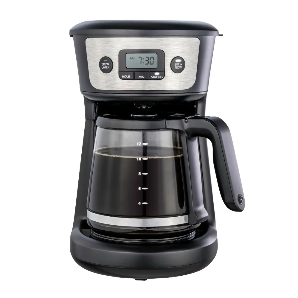 

Программируемая кофеварка Mr.Coffee на 12 чашек, сильный селектор заваривания, нержавеющая сталь