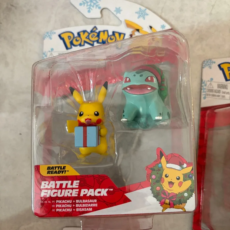 Pokemon Figure Pikachu Mimikyu Totodile Alakazam Sprigatito Larvitar Cyndaquil Toy view 2