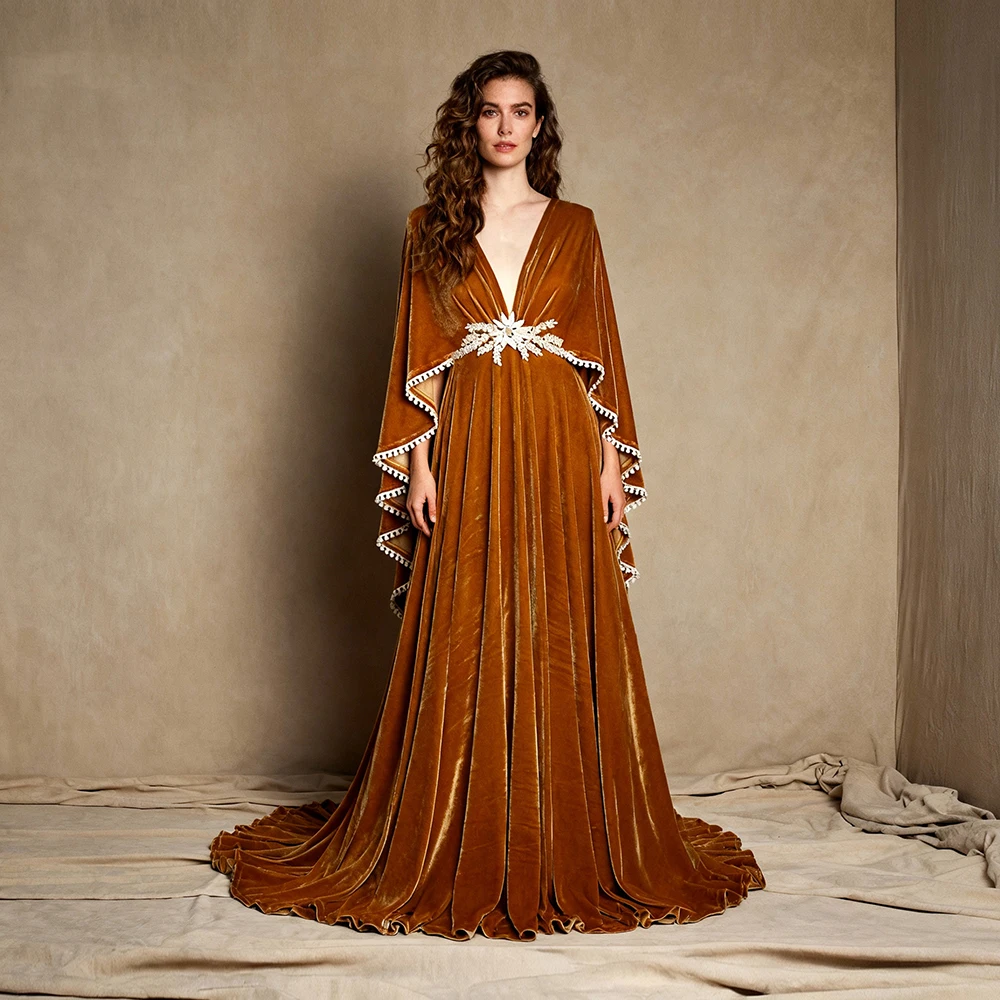 

Бархатное платье для беременных в стиле бохо для фотосессии с развевающимися рукавами, платье для беременных, богемное платье для фотосессии, платье для детского душа