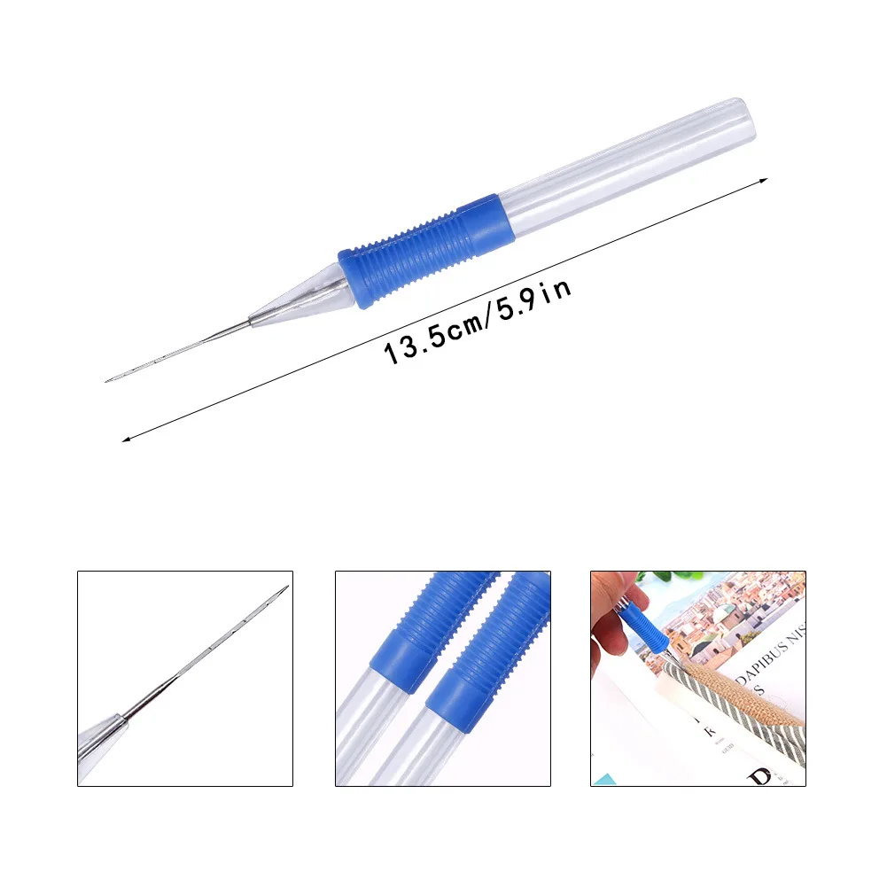 DIY Embroidery Pen Hand Embroidery Needle Weaving Tool Punch Needle Craft