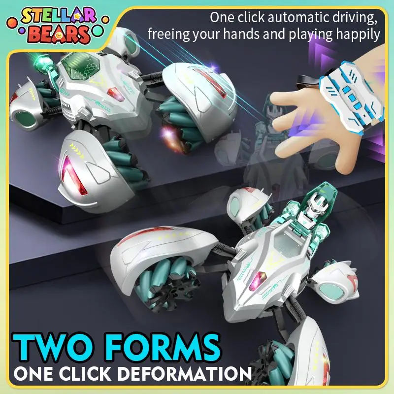 

2.4G 13CH Drift RC Stunt Cars Deformable Robot Remote Control Car Novelty Toy for Boy Gesture Sensing 4WD Racing Car Vehicle Toy