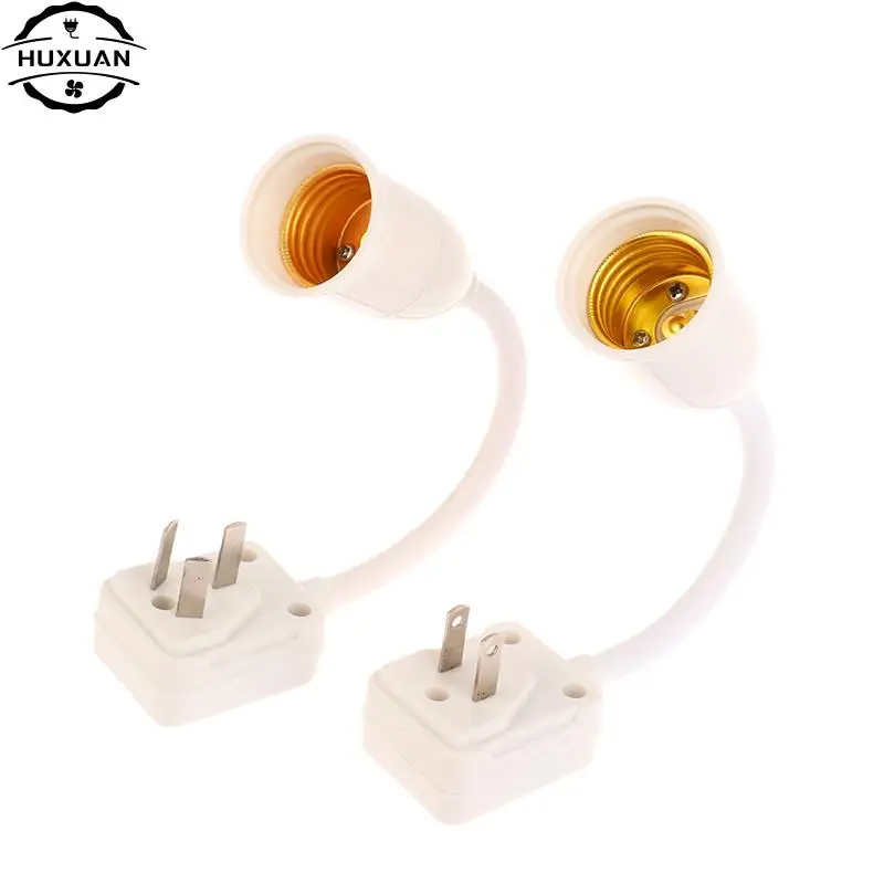 

2/3pin Plug To E27 Lamp Base Conversion LED Light Wall Flexible Lamp Holder Converter With Switch LED Head Bulb Socket Adapter