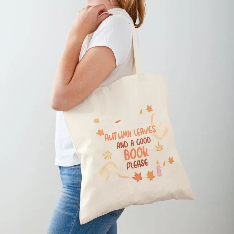 

Fall Into Reading / Bookish Fall Autumn Coffee Mug Kindle Reader Tote Bag Canvas bag Beach bag shopping cart bags