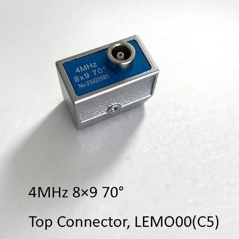 Top Connector Angle Beam Probe Transducer 4MHz 5MHz 8x9 10x10 45° 60° 70°  Degree for NDT Ultrasonic Flaw Detector UT Testing view 2