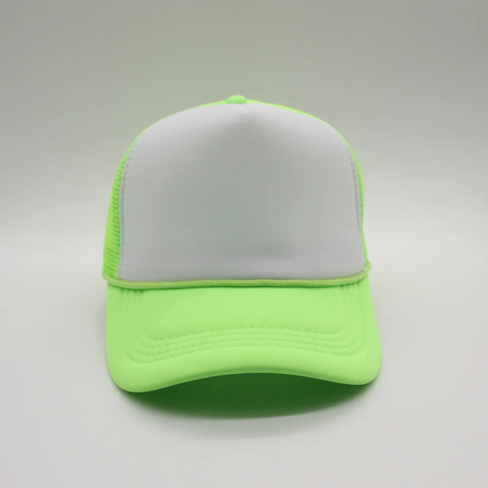 Neue Trucker Caps Männer Frauen Plain Blank Schaum Mesh Baseball Kappe Mit Seil Sommer Atmungsaktive Outdoor Sport Sonnenblende Hüte – Detail 9