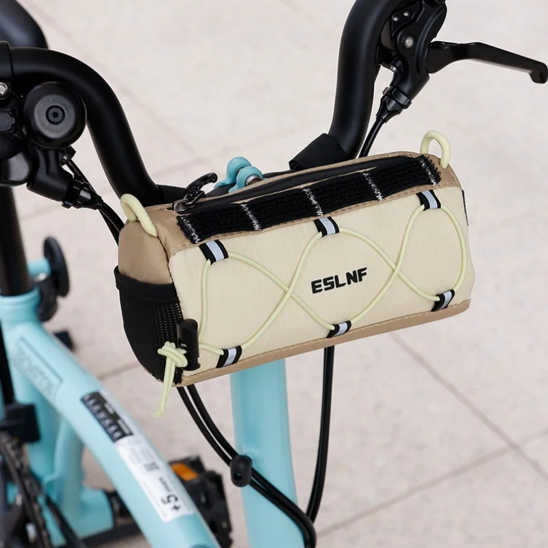 

ESLNF Road Bike Folding Bike Riding Bag Large-capacity Bicycle Bag Fashion Bicycle Handlebar Bag Multi-functional Shoulder Bag