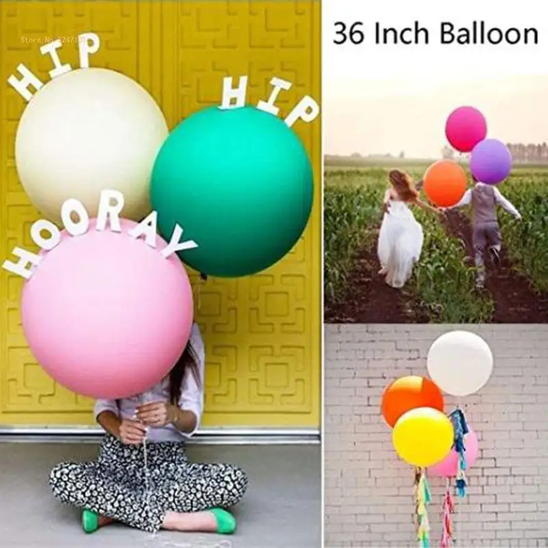 10pcs 36 Inch for Giant Balloon Round Inflable Latex Thick Balloons Wedding Party Decoration Dropship