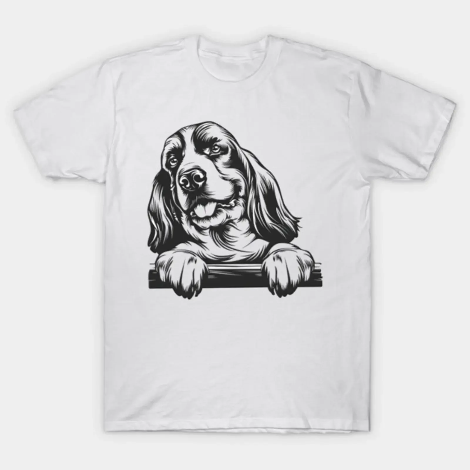 basset griffon T Shirt vintage Washed graphic fashion Stretched Unisex Comfortable Top For Everyday Wear Versatile Soft homme
