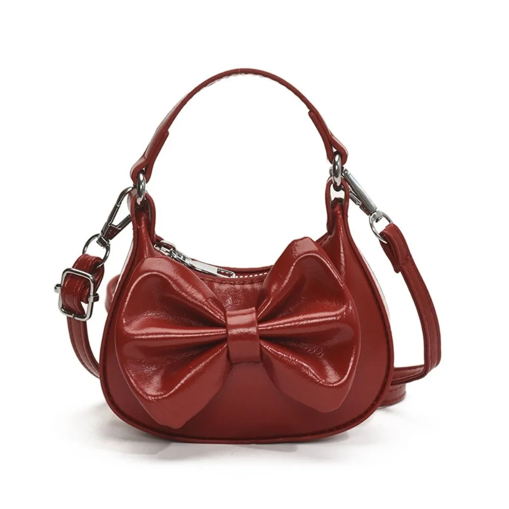 

Новая сумка через плечо для девочек с дизайном в виде ленты, однотонная, водонепроницаемая, кошелек для монет, легкая сумочка в стиле принцессы