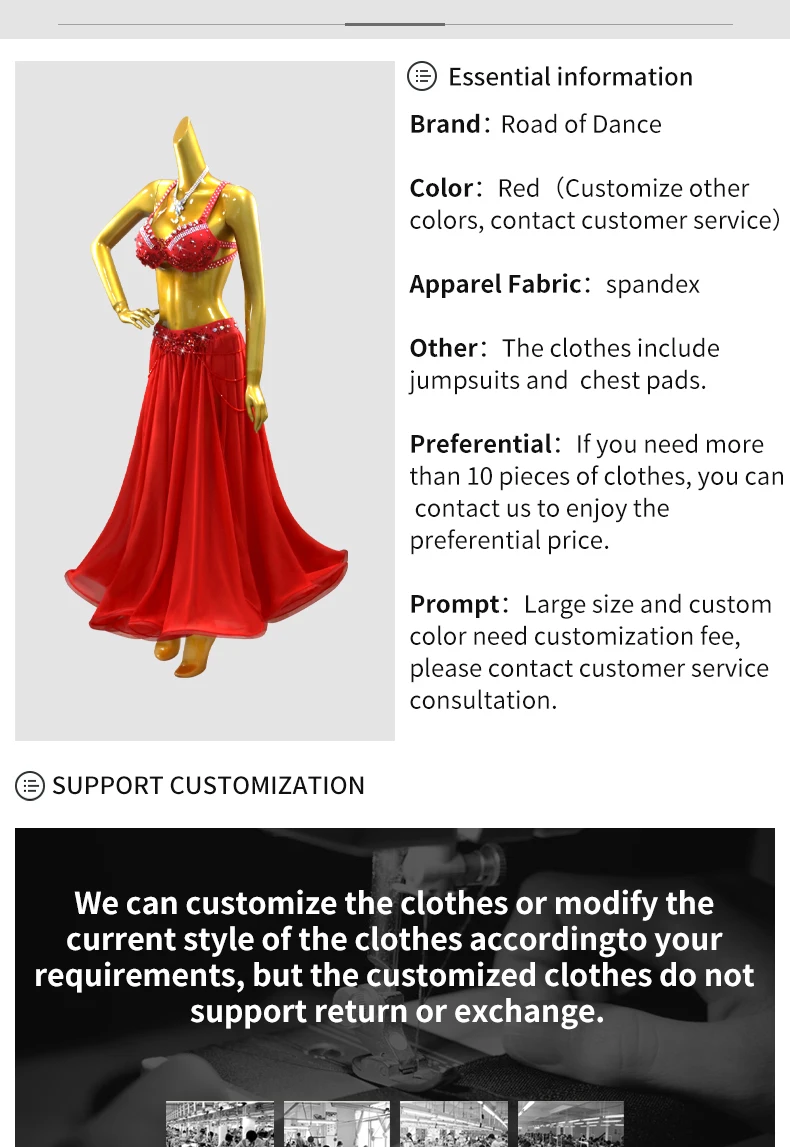 Orientalische Tanzkleidung Baladi-Kleid Bauchtanzkostüme Mädchen Bauchtanzkleidung 2026 Damen Übungskleidung Karneval Lektionsanzug – Detail 3