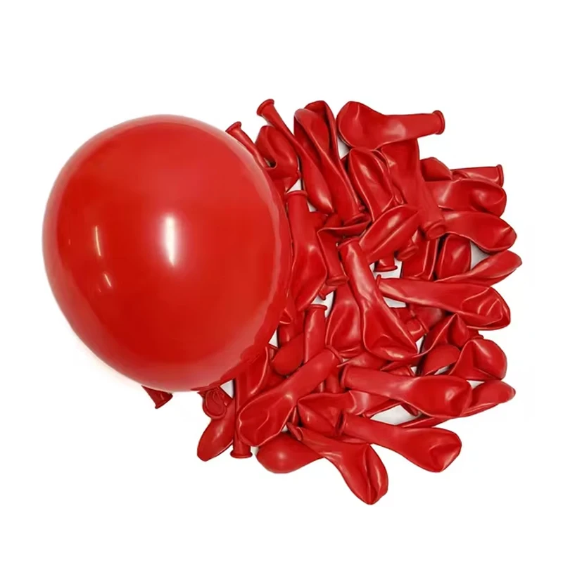 30Pcs 5/10/12 Inch Birthday Balloons In Red Orange Yellow Blue Purple Latex Balloons For Birthday Parties and Anniversaries