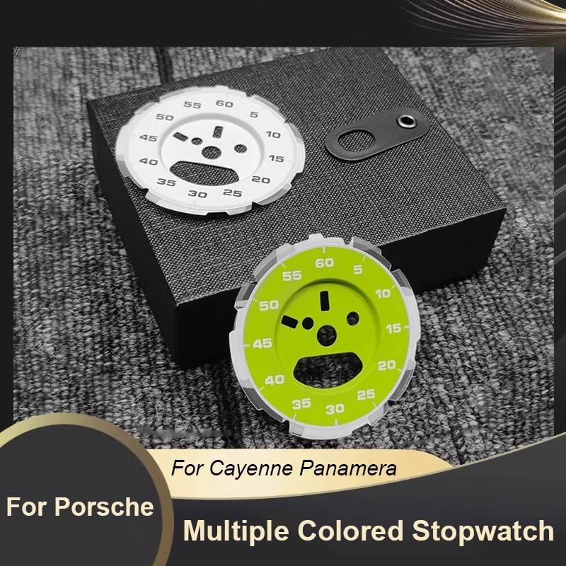 Per Porsche 9Y0 Panamera 971 Cayenne 2017-2021 Calibro Face Overlay Strumento Contagiri Piastra frontale Sport Chrono Calibri