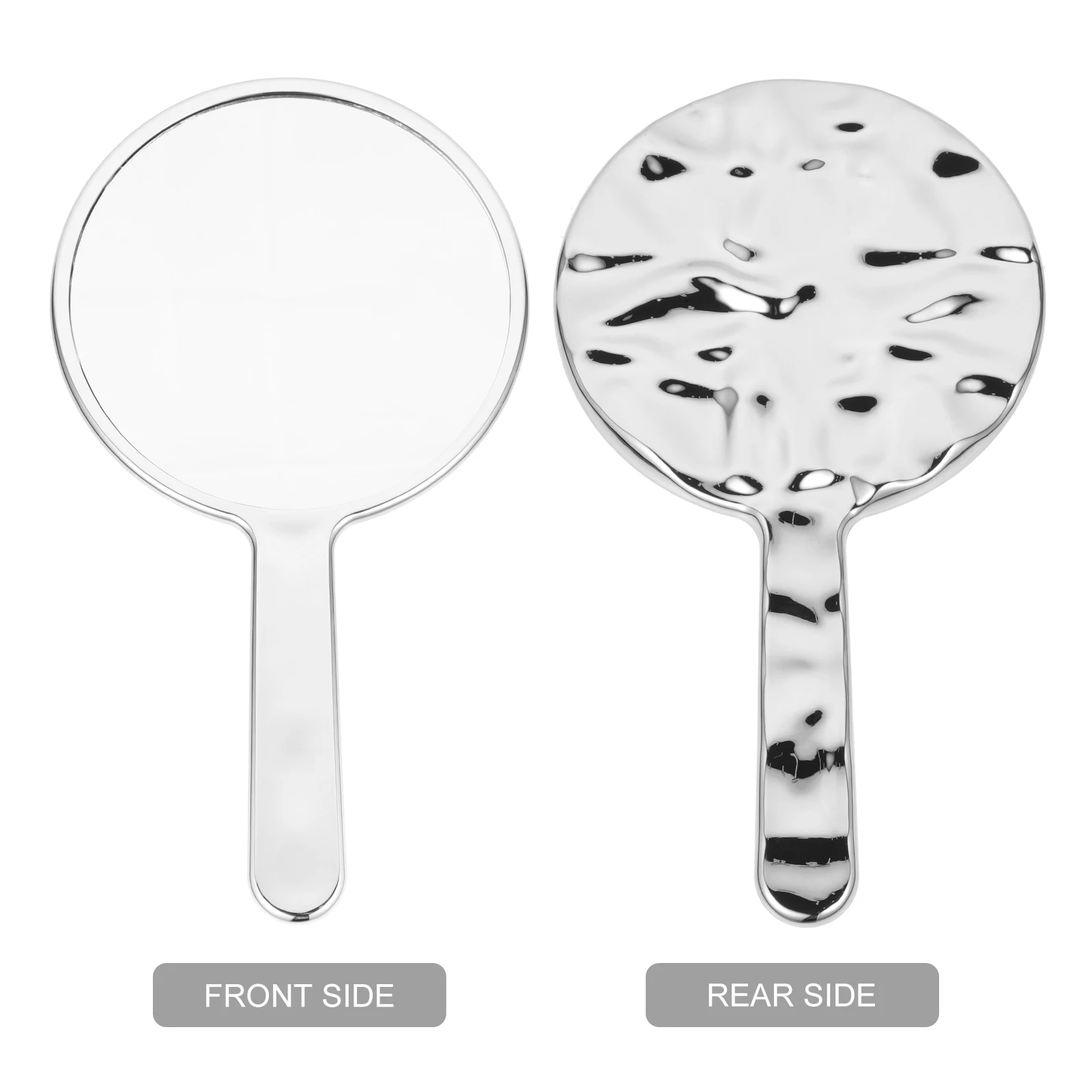 ポータブル化粧鏡人間工学に基づいたハンドルデザインコンパクト軽量持ち運びが簡単ストアトラベルミラー女性アクセサリー