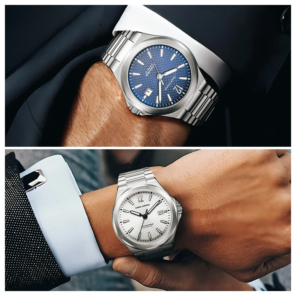 

Classic Men's Mechanical Watch Japanese Movement Sapphire Crystal Luminous Date Stainless Steel Case Waterproof Luxury Wris