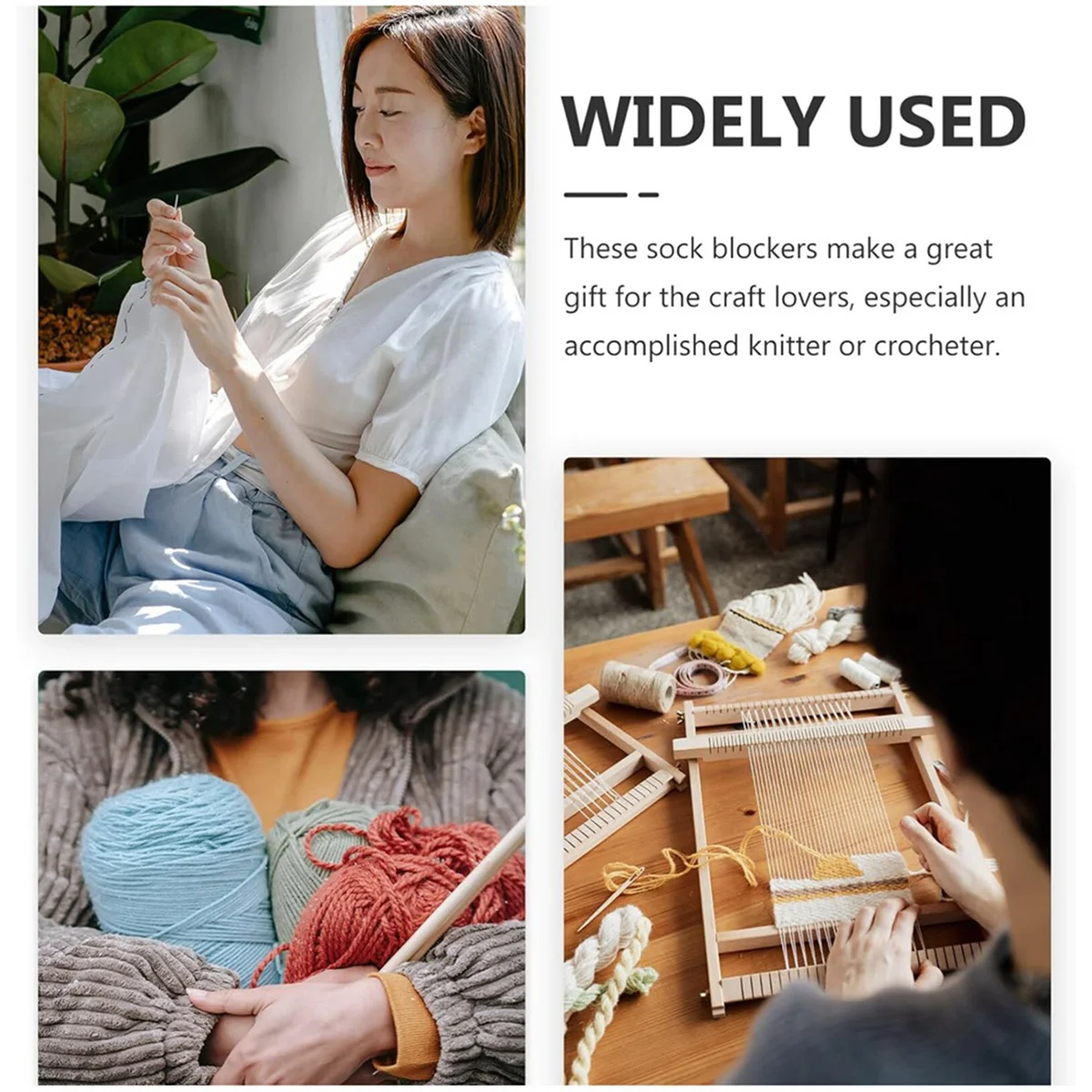 2PCS ถุงเท้า Blockers สําหรับถัก,อะคริลิคถุงเท้าทอถุงเท้าแม่แบบถุงน่องจอแสดงผลแม่พิมพ์