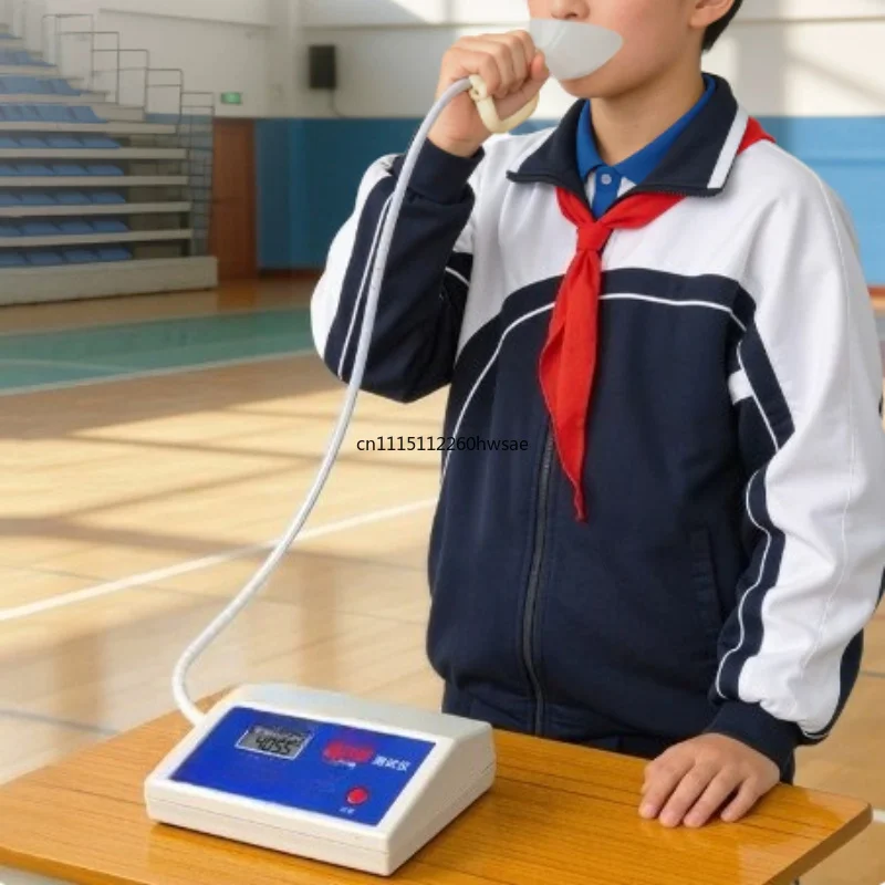 Electronic Handheld Spirometer Spirometry Tester Physical Examination Breath Test Device With Mouthpiece
