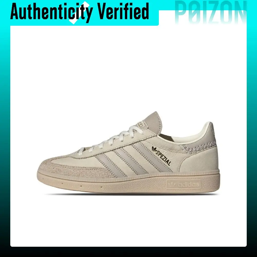 Adidas Originals HANDBALL SPEZIAL Comfortable Round Toe Low top Skateboard Shoes Unisex Brown IE3699