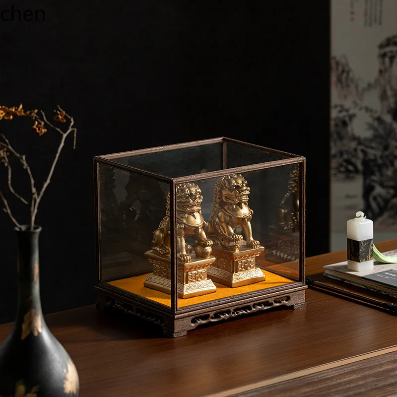 Yfy novo estilo chinês criativo palácio portão leão ornamento modelo sala de exposição hall de chá entrada estudo desktop modelo sala