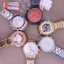 SALE!!! Discount Multi-function Mov't Davena Crystal Rhinestones Men's Women's Watch Hours Metal Bracelet Girl's Gift No Box