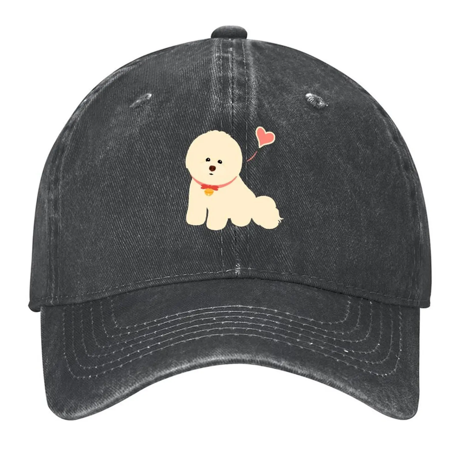 

Bichon Frise Baseball Cap beach hat Military Cap Man foam party Hat Golf For Girls Men's