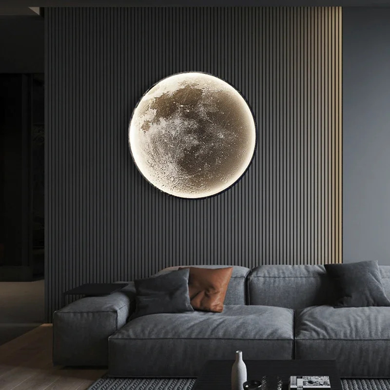 Luxury Moon Wall Lamp for Bedroom Living room Indoor Decor Wall Light Creative LED Moon Sconce Light Hallway Stair Aisle Fixture