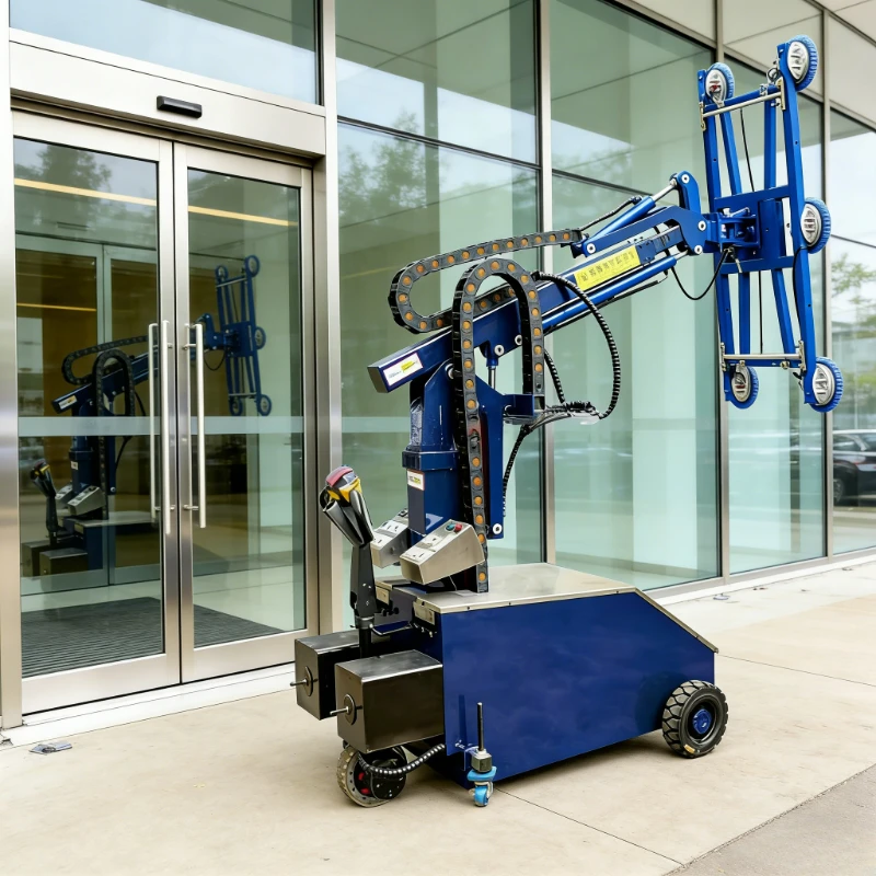 Customized Ce Certified Electric Robot Vacuum Glass Lifter 400Kg 800Kg Capacity For Lifting Stone Slab And Glass Condition New