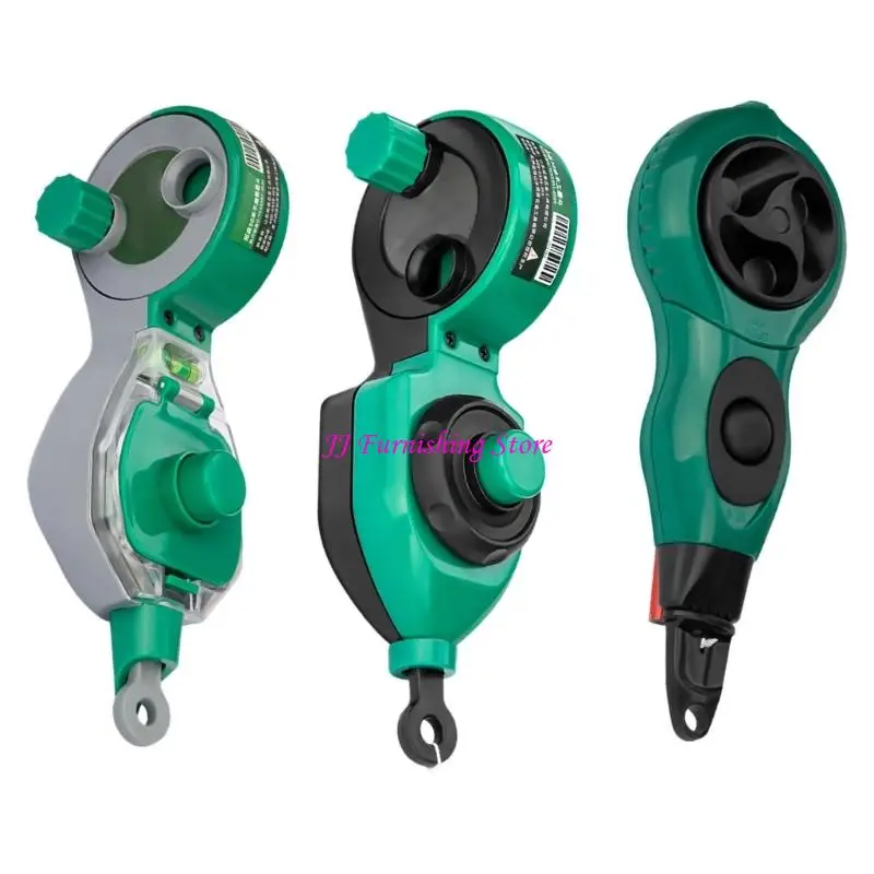 A9LB Automatic Chalk Line Tool Automatic Rewinding Carpentry Drawing Line Marker For Construction Layout Precise Marking
