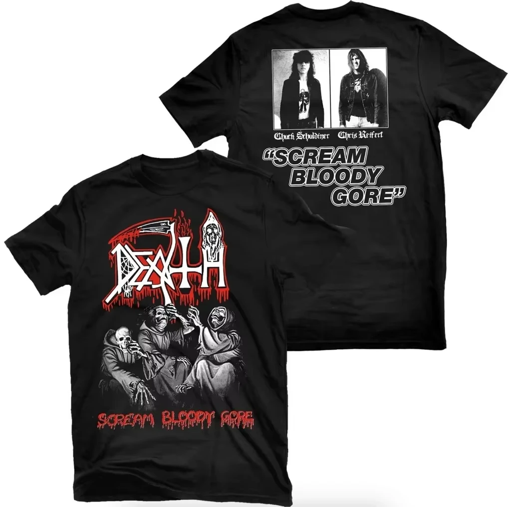 T-shirt humoristique avec motif de groupe de death metal, t-shirt unisexe à manches courtes pour l'été