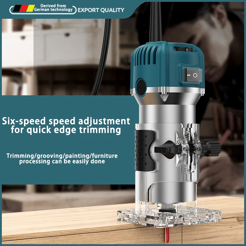 20256 ความเร็วปรับขอบงานไม้ตัดและ Slotting Machine แกะสลักเครื่องกัดไม้เครื่องกลและไฟฟ้า
