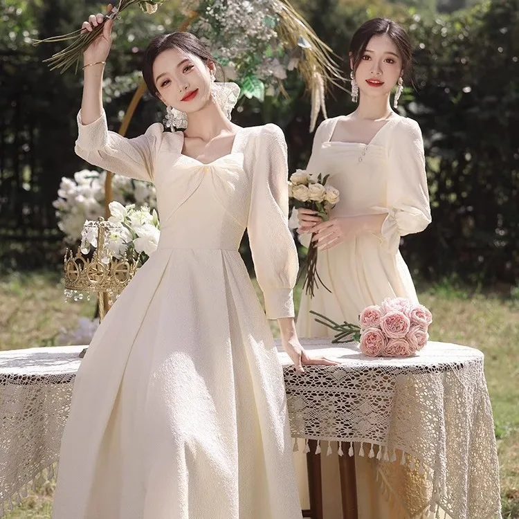 

Champagne Color Long Sve Maids of Dres Women's Summer Faion Sensation High Waist A-Line Skirt omsmen Outfits