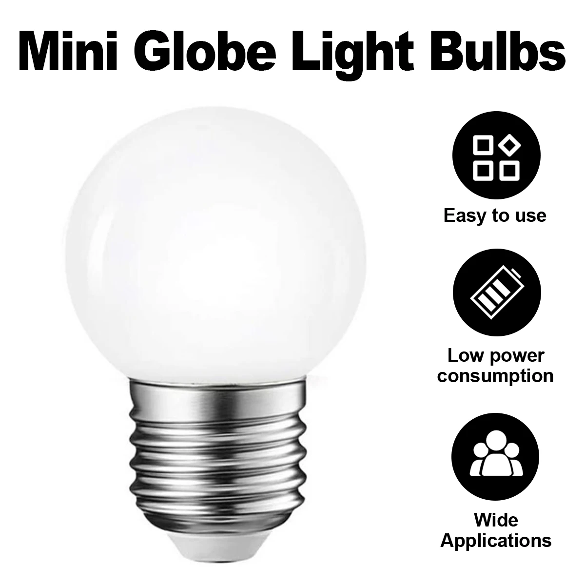 10Pcs E27 Led Bulb 1w 3000k Ac220v Retro Edison Small Screw Bayonet 360° Beam Angle House Lighting Living Room Lights Decor